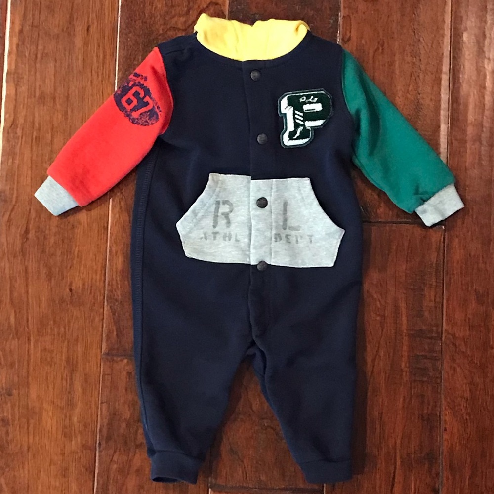 Ralph Lauren baby hooded coverall